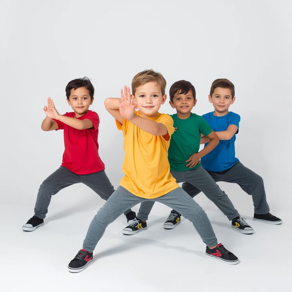 Kids in Martial Arts class