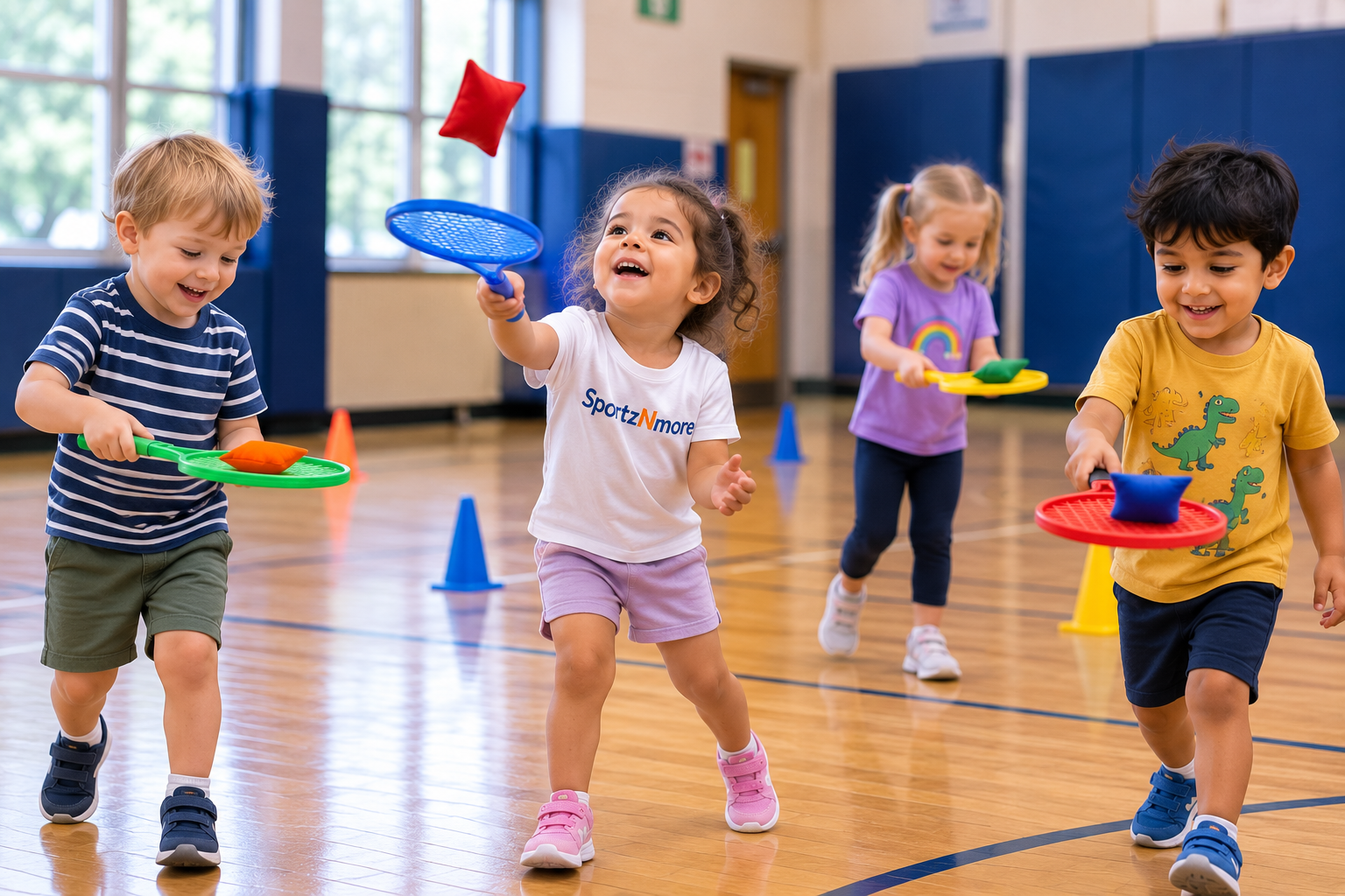 Kids in Racket & Paddle Sports class